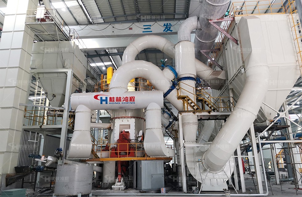 人造岗石粉生产线HLMX1700超细立磨现场